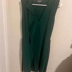 SENA Green Sheath Dress Sleeveless V-Neck‎